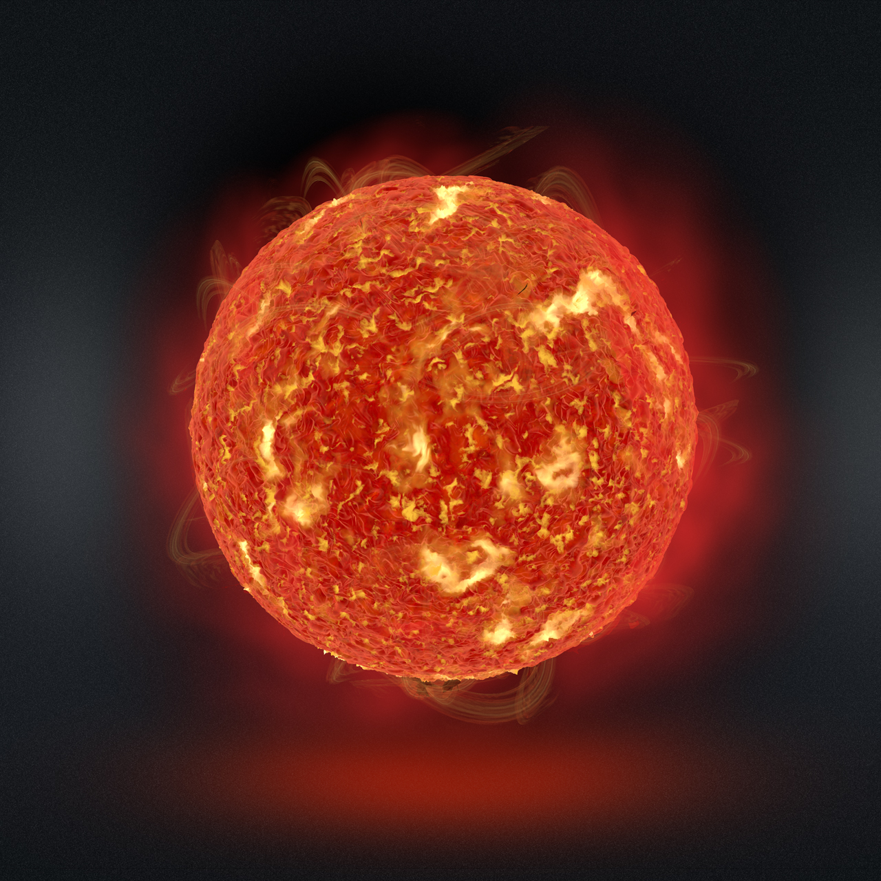 The Sun Animated High Poly 3D Model by Abdelrahman_El